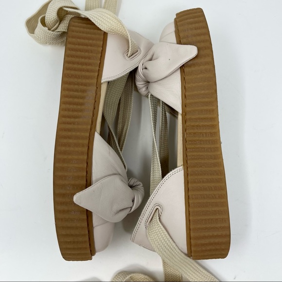 Fenty Puma Creeper Bow Tie Lace Up Espadrilles - Picture 6 of 12